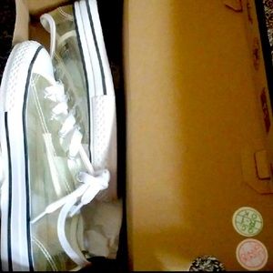 Clear Youth Converse kids sneakers